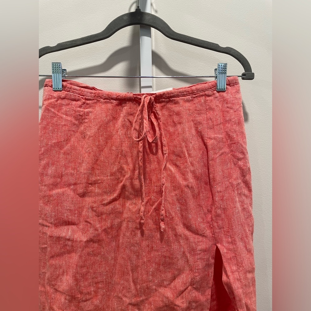 Matthew Bruch Drawstring Midi Skirt Size M - image 4